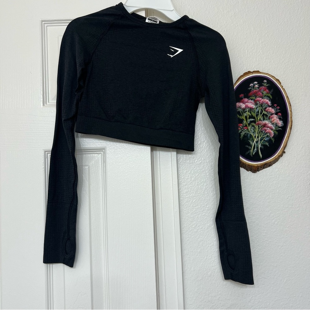 Gymshark Dark Gray Solid Basic Athletic Active Lo… - image 1